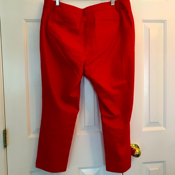 Chico’s Red crop pants -15 - Picture 3 of 5